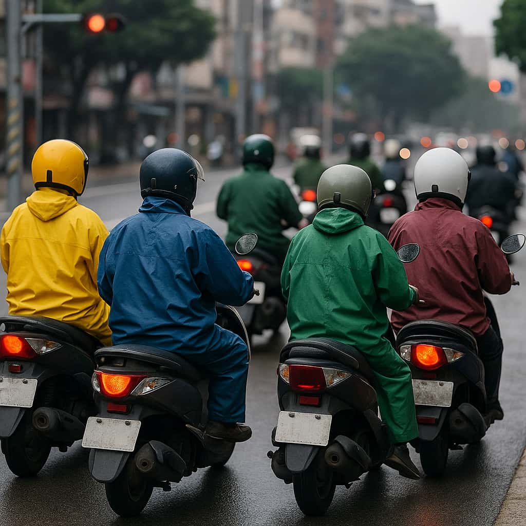 沒下雨卻滿街「雨衣大軍」？網揭暖心真相：冬天最強防風衣